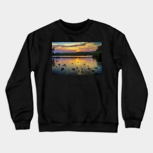 Sunset Over Black Swan Lake Crewneck Sweatshirt